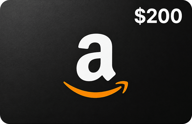 $200 Amazon gift card incentive